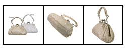 Unlisted by Kenneth Cole Shirred Satin Snap Clutch