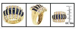 Encore by Le Vian 18k Gold Sapphire Diamond Ring