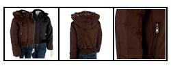 Hot Kiss Junior's Hooded Bomber Jacket with Faux Fur Lining
