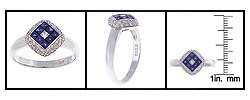 Encore by Le Vian 18k Gold Sapphire/ Diamond Ring