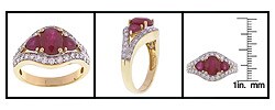 Encore by Le Vian 14k Gold Ruby Rubelite and Diamond Ring