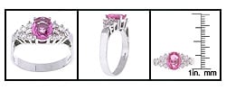 Encore by Le Vian 14k Gold Pink Sapphire and Diamond Ring