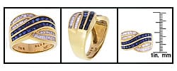 Encore by Le Vian 18k Gold Sapphire/ Diamond Band