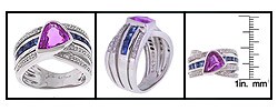 Encore by Le Vian 18k Gold Pink Sapphire Diamond Ring