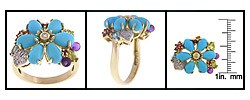 Encore by Le Vian 14k Gold Turquoise Ring