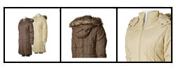 Bongo Knee-length Hooded Puffy Coat