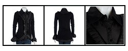 Dolce Cabo Long Sleeve Sweater with Collar Panel