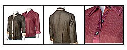 Elegancia by Adi Women's Sheer Blouse