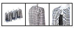 Carbon Plaid Boucle Jacket