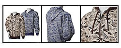 LA Gate Grafitti Print Men's Urban Zipper Hoodie