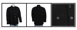 Kenneth Cole Reaction Men's Military Inspired Wool Coat