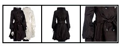 Coffee Shop Trench-style Puff Hem Coat