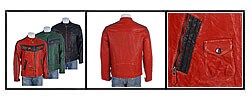 Alexander Julian Men's Vintage Biker Leather Jacket