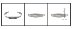 Steel Bangle Bracelet with Etched Spider Design (Case of 3)