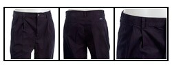 Chaps Double Pleat Men's Navy Pants