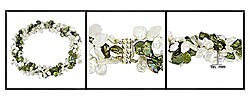 Cultured Green and White Keshi Pearl Necklace (9-10mm)
