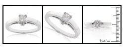 14k White Gold 1/3ct TDW Diamond Engagement Ring