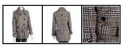 Coffee Shop Plaid Wool Coat