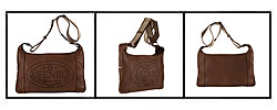 Fendi Leather Perforated Logo Selleria Shoulder Bag