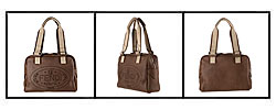 Fendi Brown Leather Perforated 'Selleria' Tote