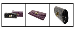 Chinese Laundry Patent Leather Quilted Clutch