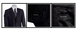 Famous NY Maker Men's 2-button Center Vent Suit