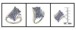 Sterling Silver and Tanzanite Ring
