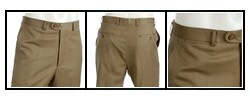 Joseph Abboud Men's Tan Wool Dress Pants