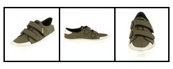 Gucci Green Canvas Velcro Closure Sneakers