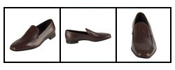 Prada Brown Leather Pin-hole Loafers