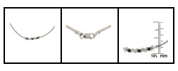 Maddy Emerson Sterling Silver Sapphire Diamond Accent Necklace