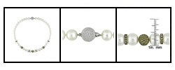 Cultured Freshwater Pearl and Sapphire Necklace