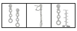18k White Gold 3/4ct TDW Diamond Drop Earrings