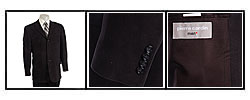 Pierre Cardin Men's Black Corded Silk Sport Coat
