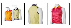 Retro Fox Polar Fleece and Satin Reversible Vest