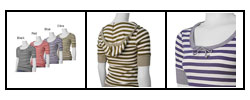 Parang Junior's Short-sleeve Striped Hoodie