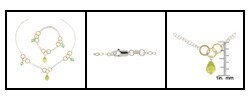 Maddy Emerson Gold over Silver Crystal Jewelry Set