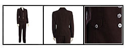 Larry Levine Women's Five-button 2-piece Pantsuit