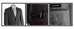 Nautica Men's Grey 2-piece Wool Suit