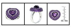 Encore by Le Vian 14k White Gold Amethyst Ring