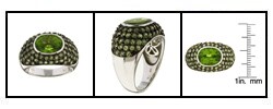 Encore by Le Vian 14k White Gold Peridot Ring