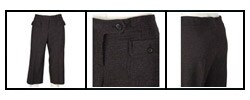 Burberry Women's Grey Cropped Pants