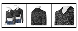 Parang Junior's Cropped Zip-front Printed Hoodie