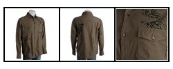 PX Men's Pinstripe Printed Long-sleeve Men's Shirt