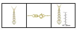 14k Gold 1/2ct TDW Diamond Journey Necklace (G-J, I1-2)