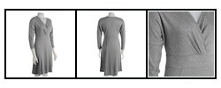AK Anne Klein Women's 3/4-sleeve Crossover Dress
