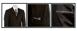 Claiborne Men's Olive 3-button Wool Suit