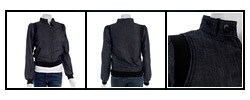 Soundgirl Trina Black Cotton Denim Jacket