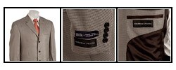 Andrew Fezza Men's Black/ White Houndstooth Blazer