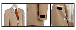 Alexander Julian Men's Tan Seersucker Suit
